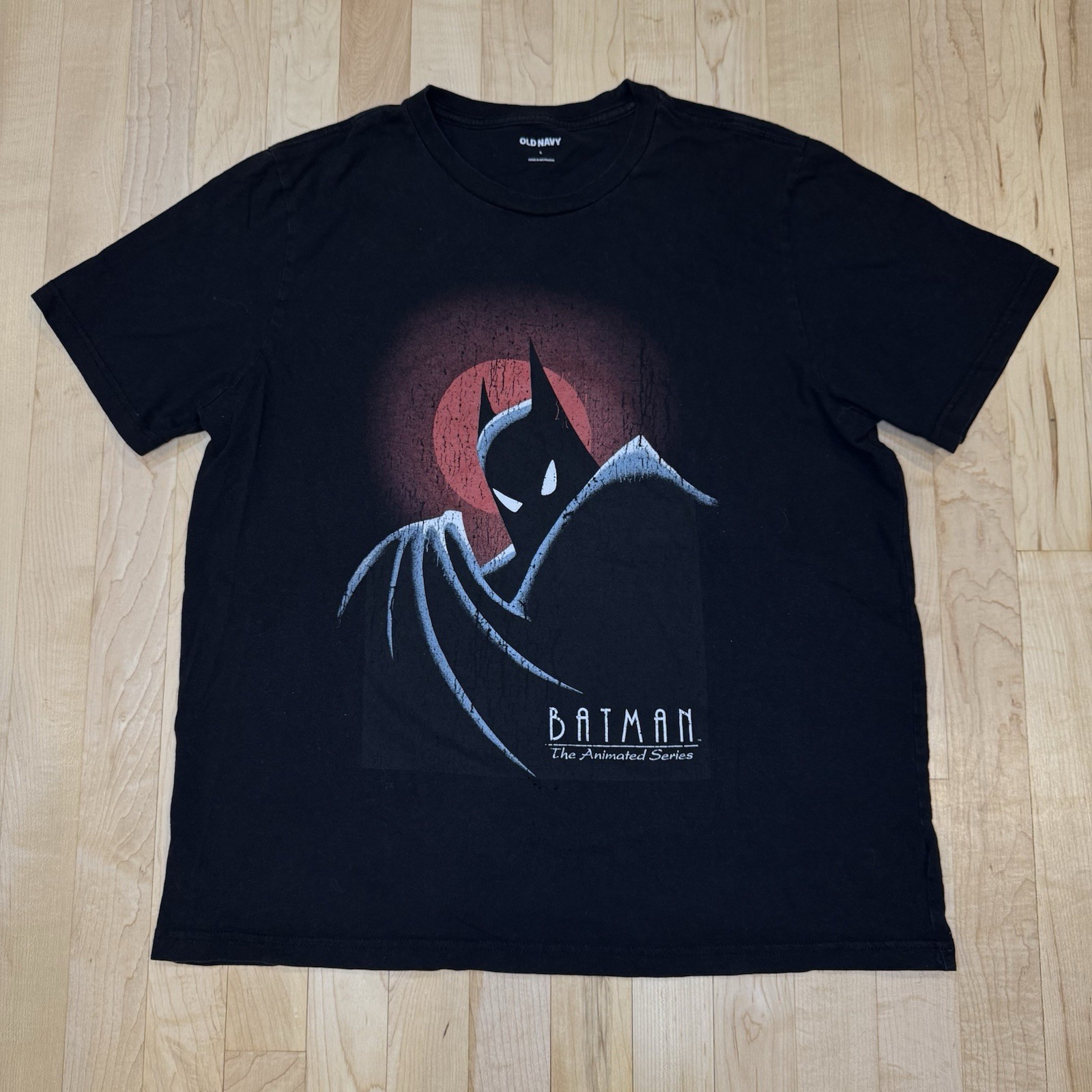 Batman The Animated Series Old Navy DC Comics T-Shirt Black Men’s Size Large