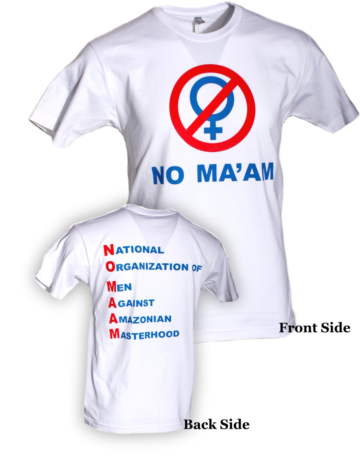 No Ma’am T-shirt Retro Tv Show Maam Unisex Adult White S-3x