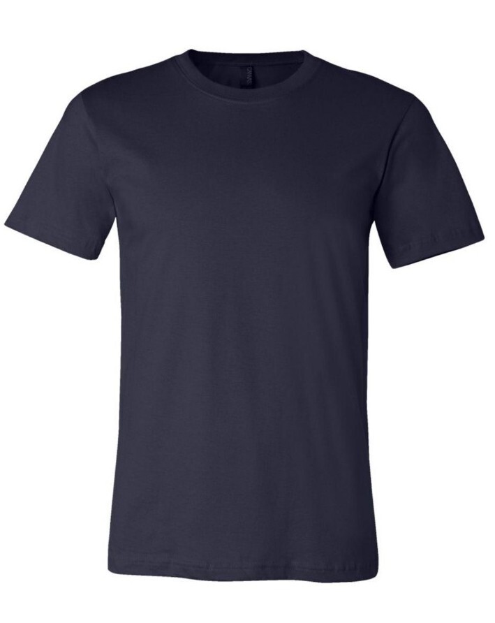 Bella + Canvas – Unisex Short Sleeve Tee – 3001- 100% Cotton Navy Hanes SIZE -XS