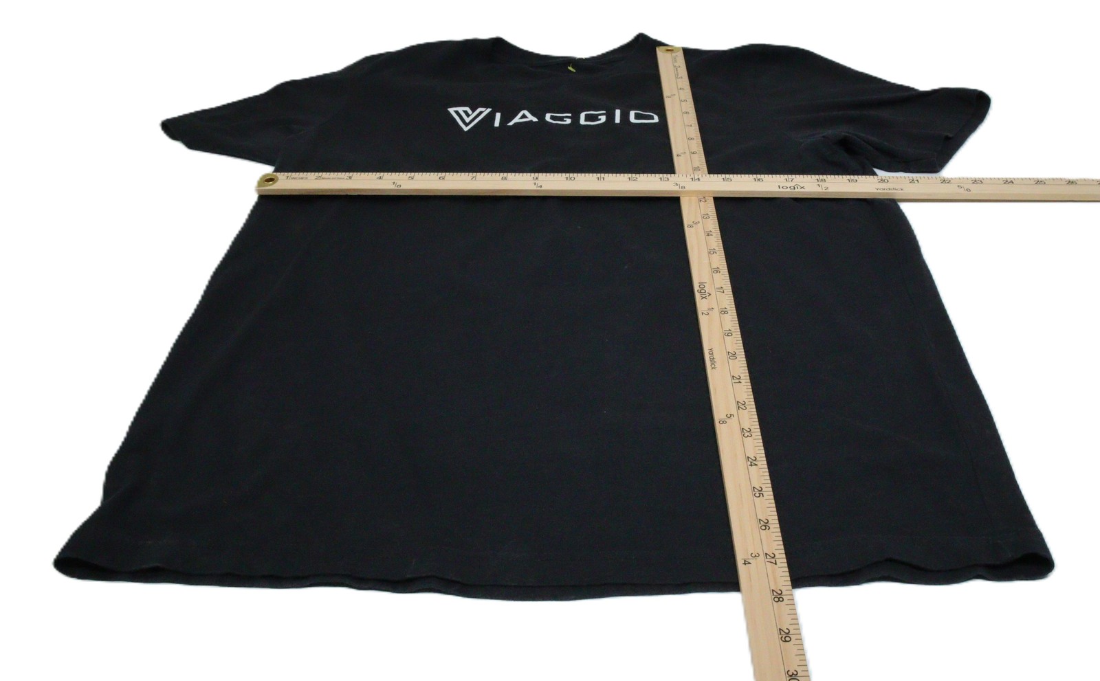 VIAGGIO Black Graphic T-Shirt Men’s Short Sleeve Crew Neck New T0480