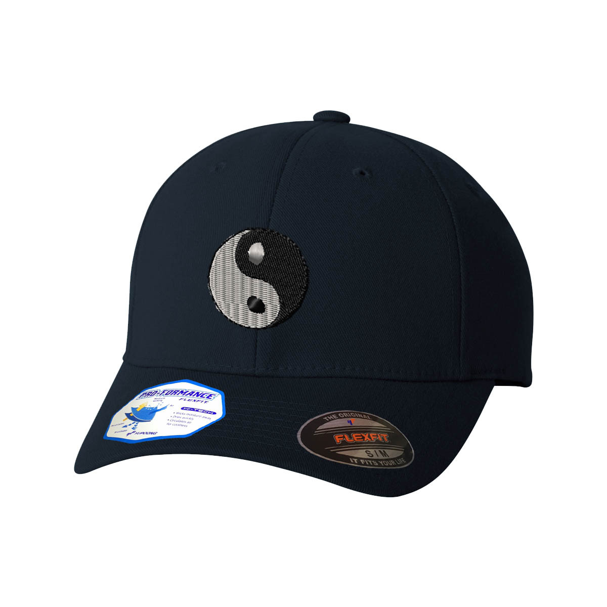 Flexfit Hats for Men & Women Ying Yang Style B Embroidery Dad Hat Baseball Cap