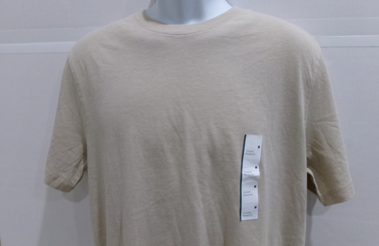 Men’s M Every Wear Short Sleeve T-Shirt Goodfellow Oatmeal Light Cotton Blend