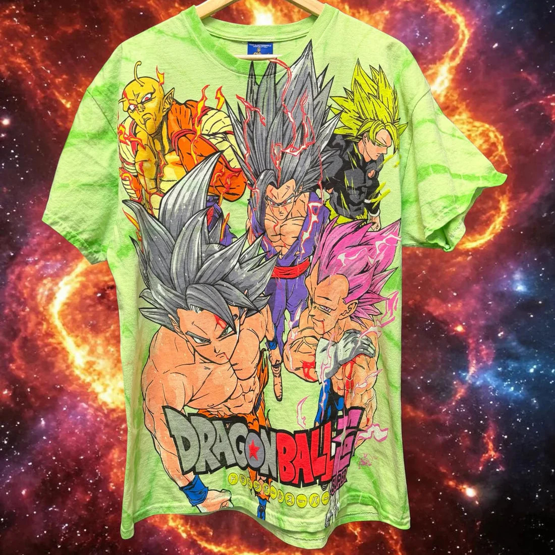 Dragon Ball Super – Final Forms and Villains F-Goku T-Shirt – XL – Neon Green