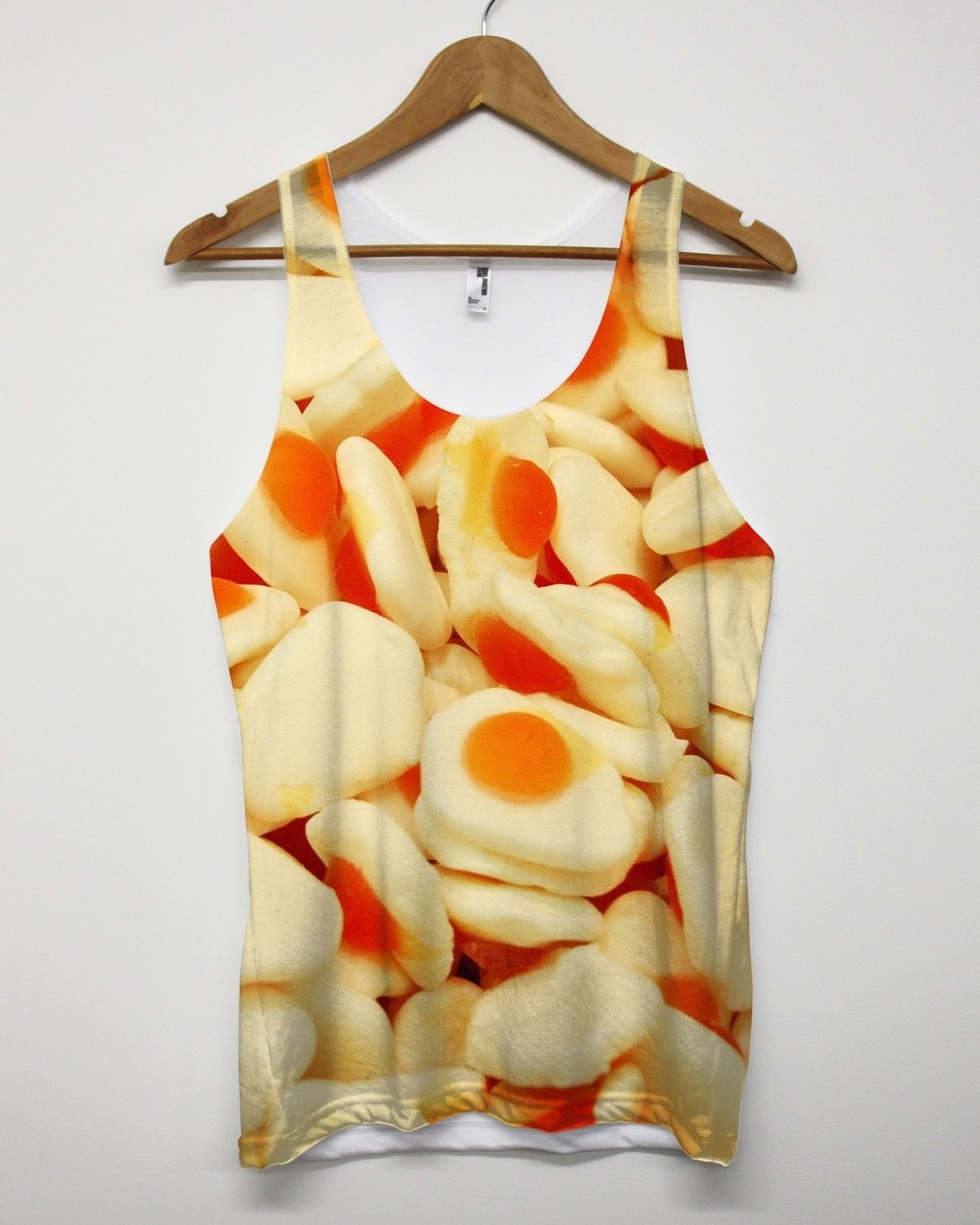 Fried Egg Sweet All Over Print Vest Sweeties Festival Summer Clothing Men Tank