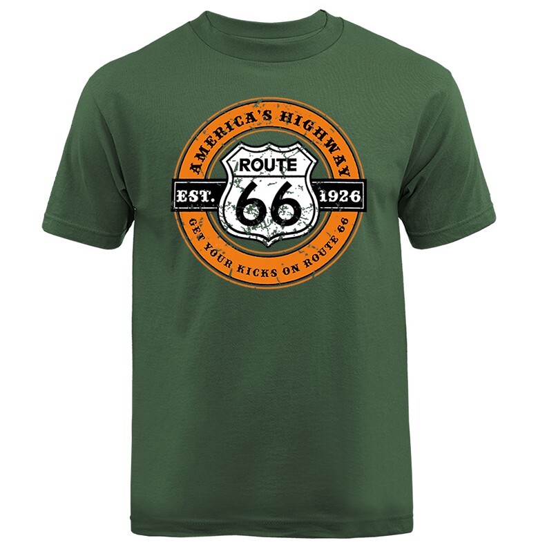 Route 66 America’s Highway Graphic T-shirt Tee