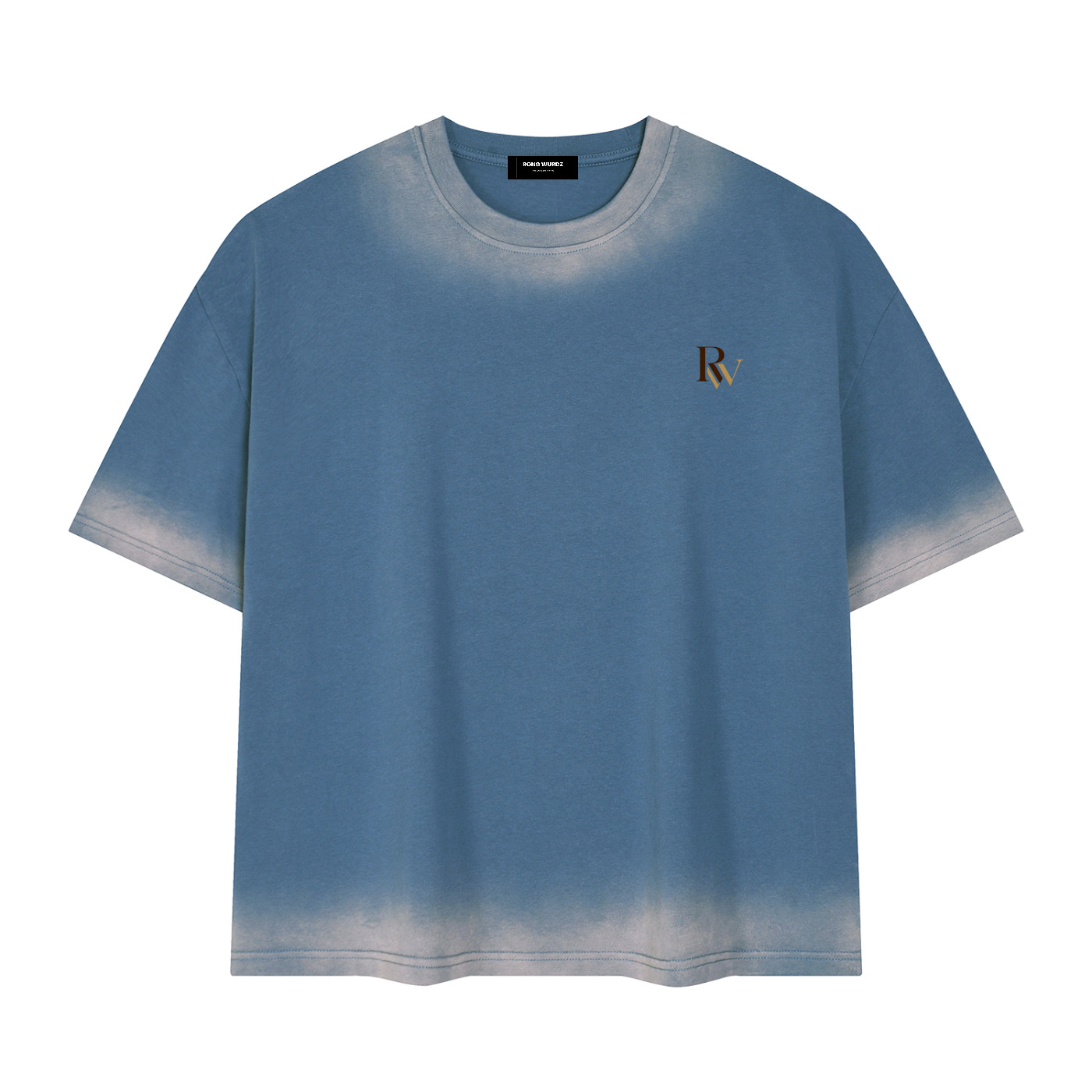 Rong Wurdz Vintage Wash Boxy T-Shirt Oversized Streetwear Graphic Tee