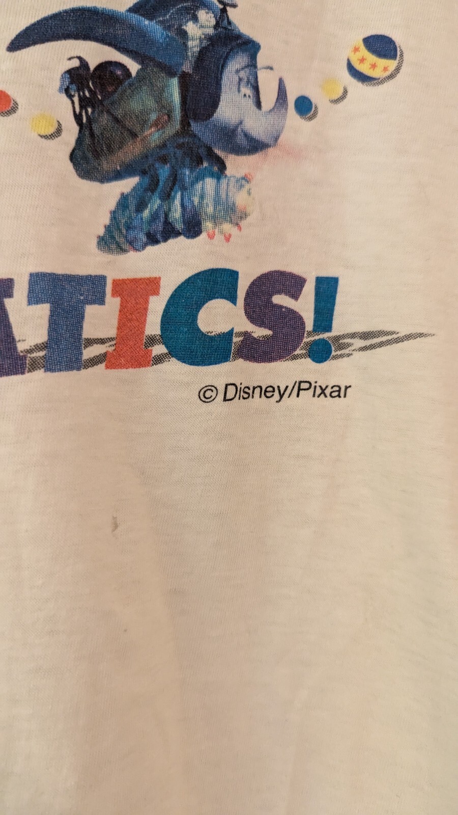 Vtg Pixar Disney A Bug’s Life Toy Story 99 Sega Japanese Shirt Sz L 21 X24