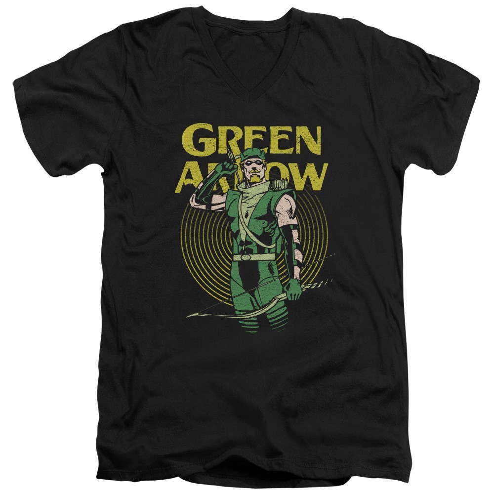 Green Arrow Pull Men’s T-Shirt Officially Licensed DC Comics Graphic S-5XL Tee