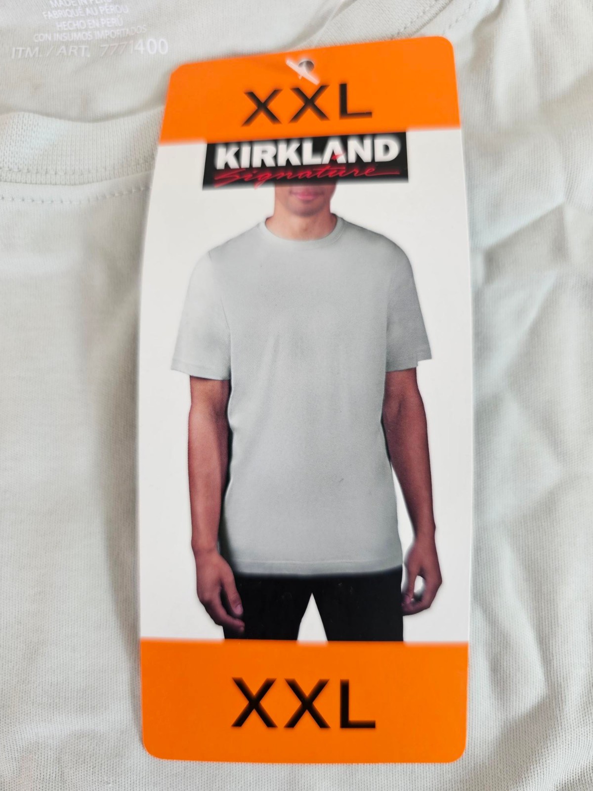 XXL / 2XL – LIGHT GREY – Kirkland Signature Men’s 100% Pima Cotton T-Shirt Tee