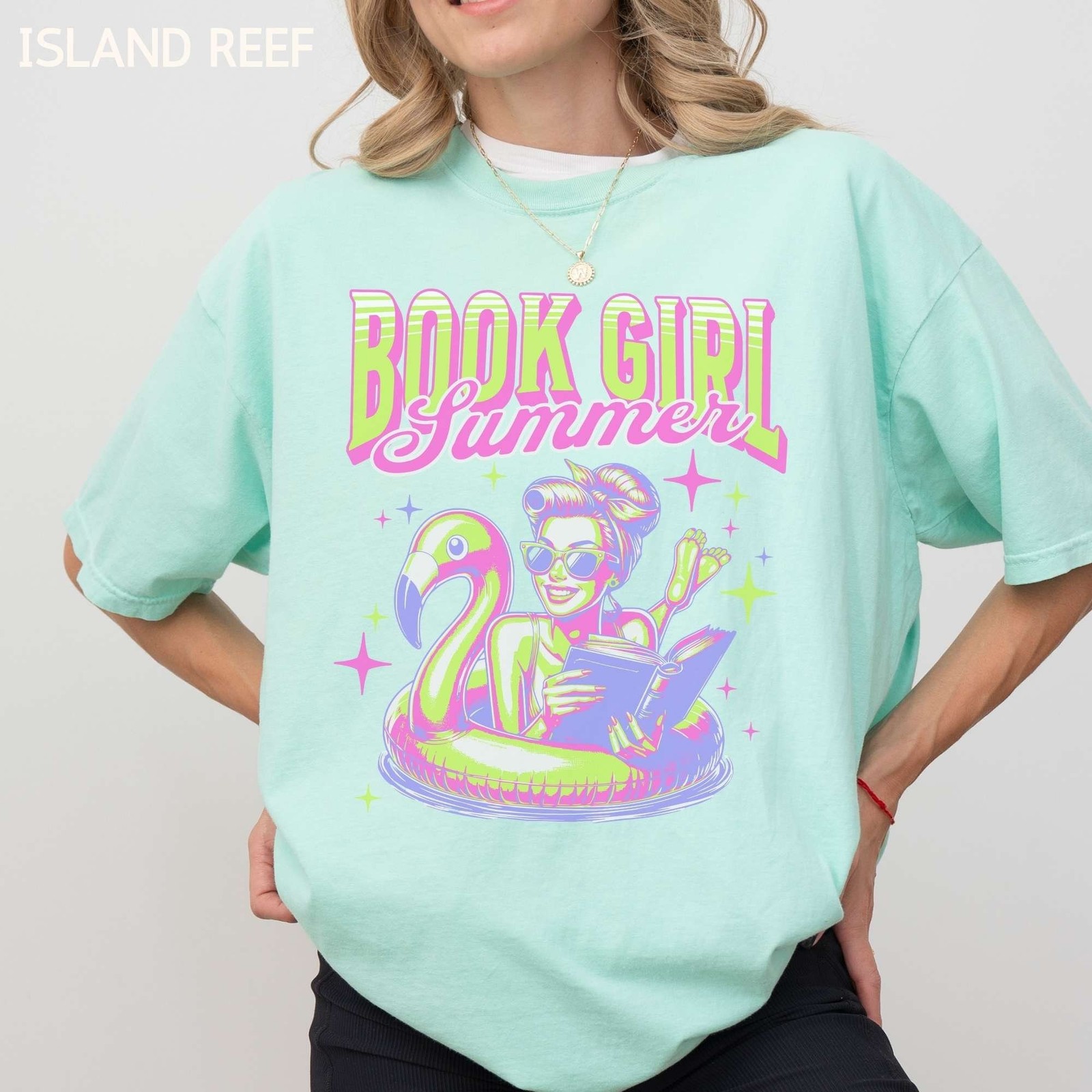 Summer Book Girl Shirt Reading Coconut Girl Aesthetic Book Lover Gift Trendy