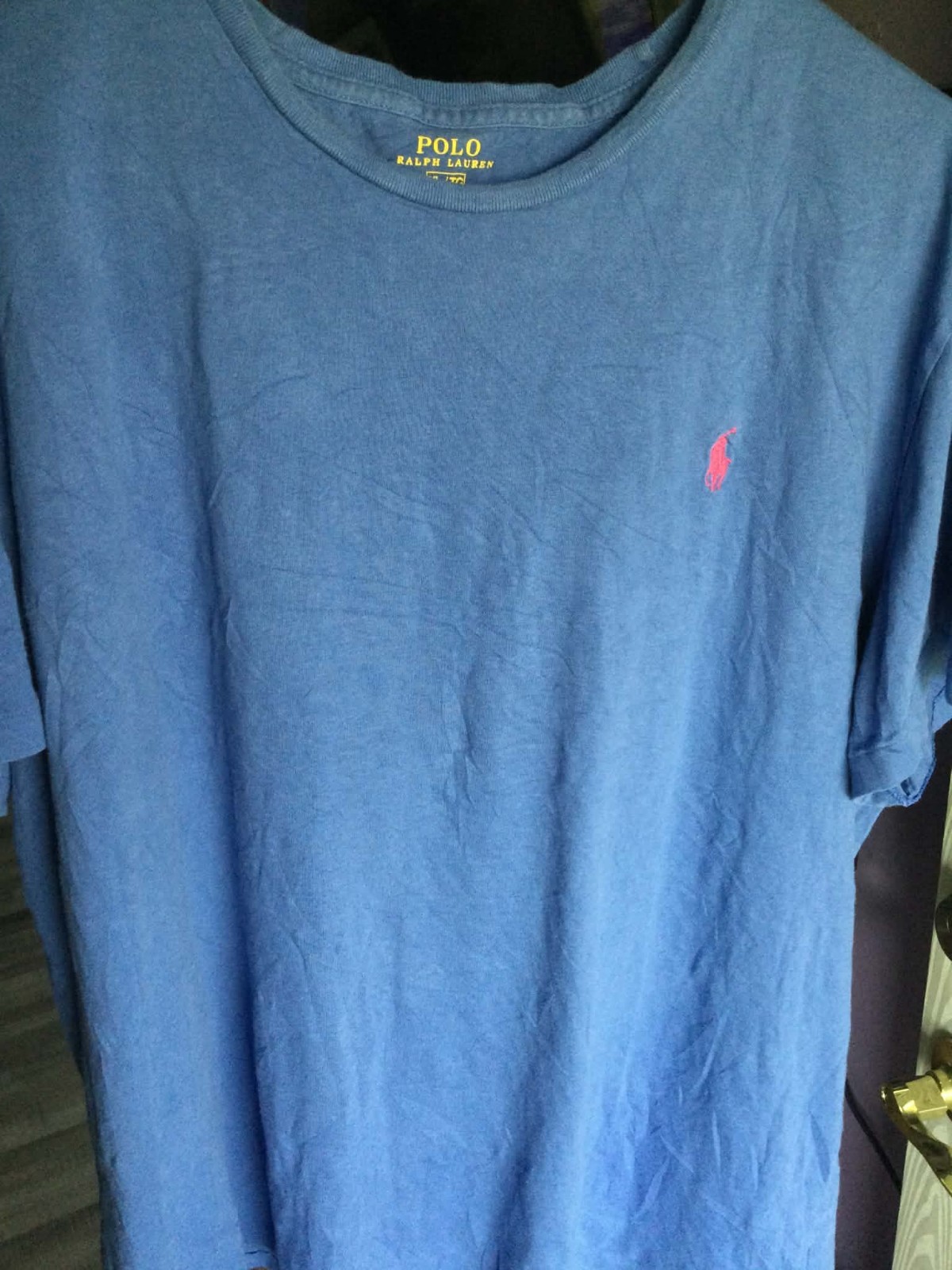 Polo Ralph Lauren Embroidered Logo T-Shirt Men’s XL Blue Crew Neck Short Sleeve