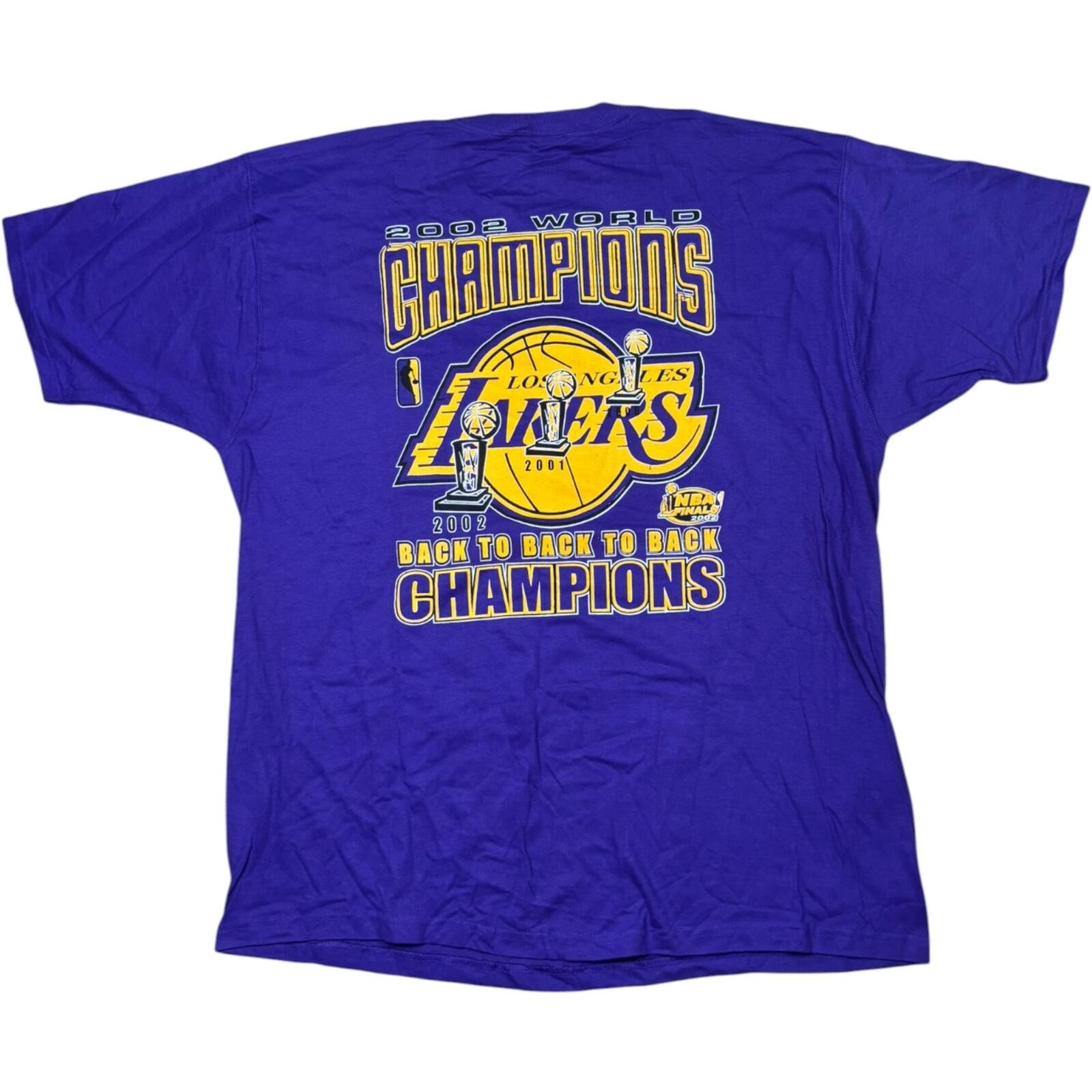 Kobe Bryant 2002 LA Lakers Back To Back 2 Back Champions Tee
