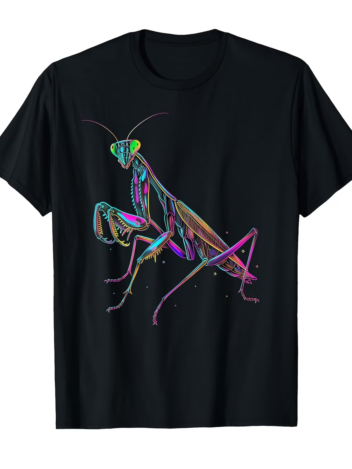 Praying Mantis Colourful Insect Entomology Entomologist T-Shirt[Cool Design] Str