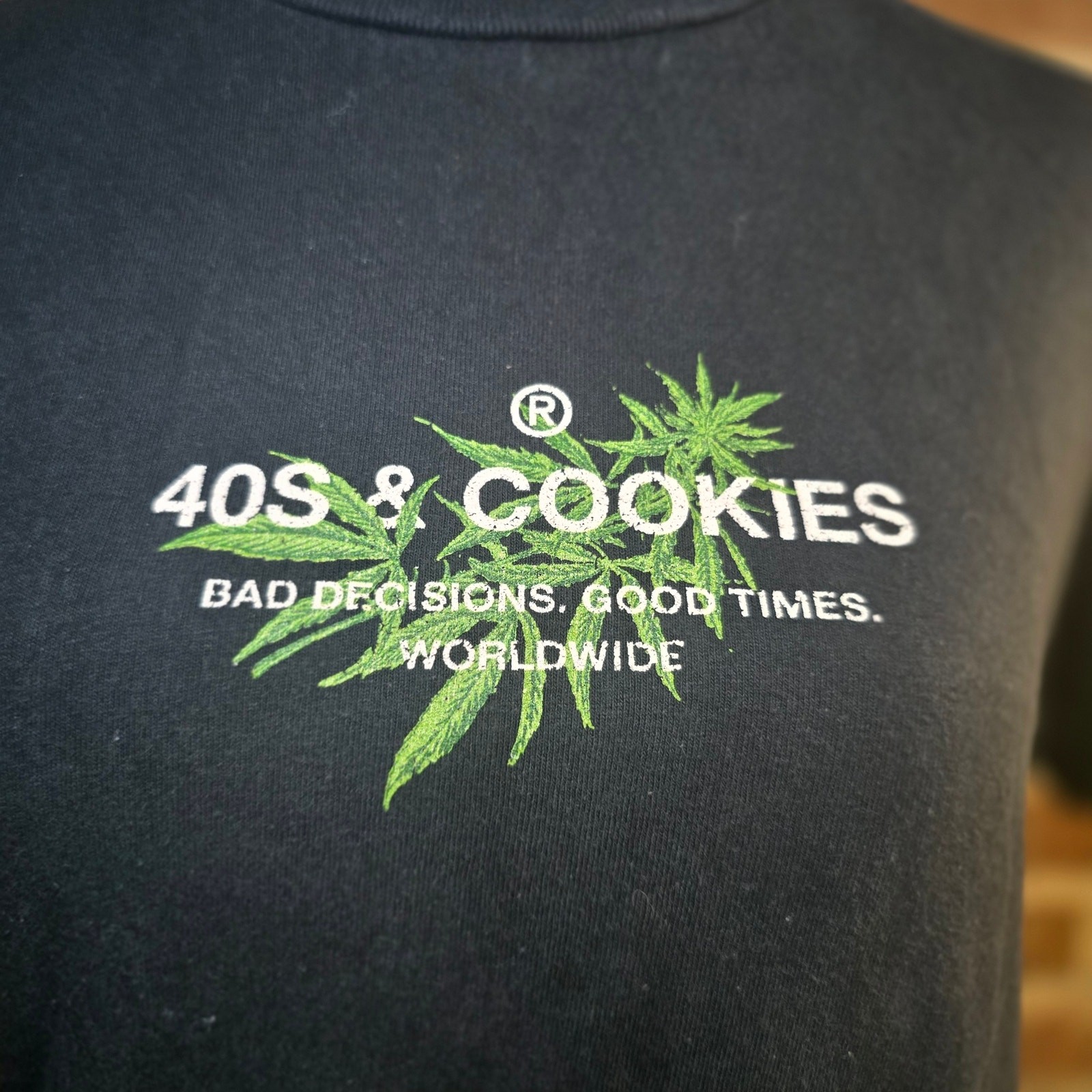 40s & Shorties x Cookies General Black Graphic T-Shirt