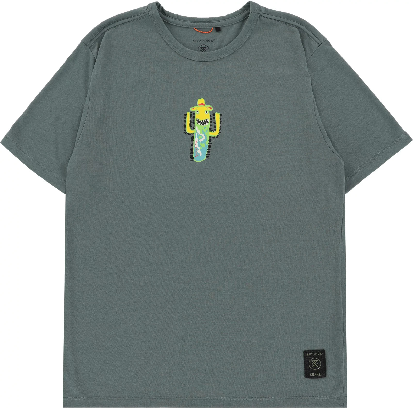 Roark Mathis Men’s Run Amok Tee Large Forest S/S Active NEW #5778