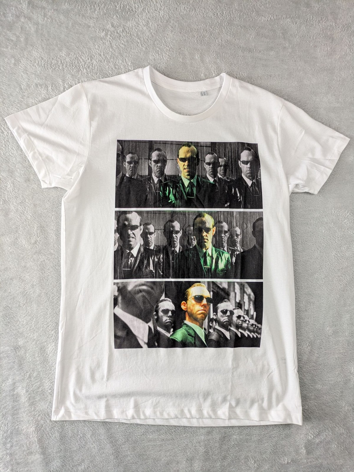 Sols T-Shirt Mens S Matrix Revolutions Graphic White Cotton Short Sleeve Unisex