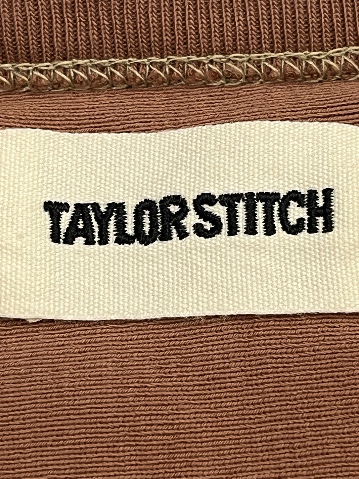Taylor Stitch T Shirt Mens 44 Brown Heavyweight 100% Organic Cotton