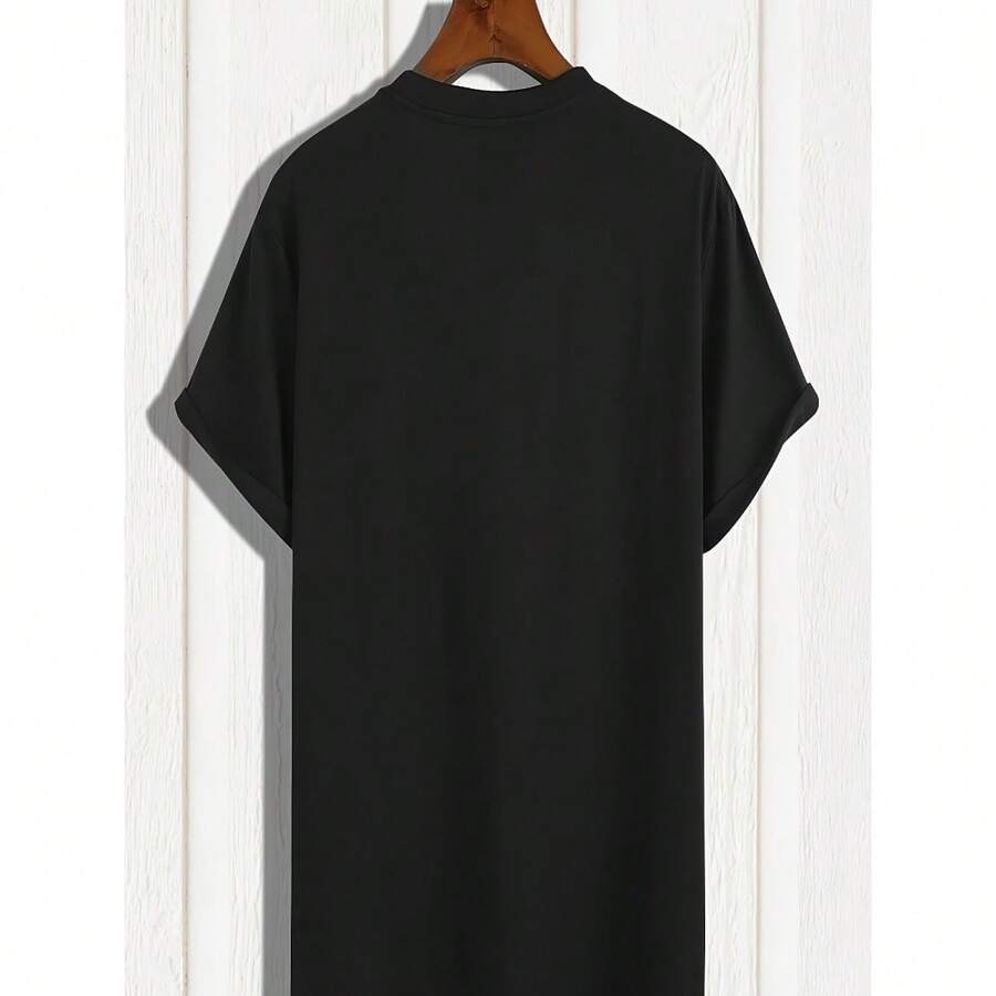 Men’S Graphic Tee-Malcolm X Black And White Portrait, Round Neck, Short Sleeves