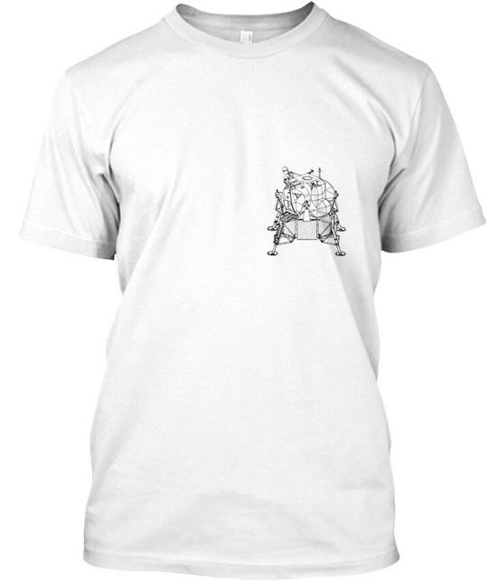 Apollo Lunar Lander Front Back Module T-Shirt Made in the USA Size S to 5XL