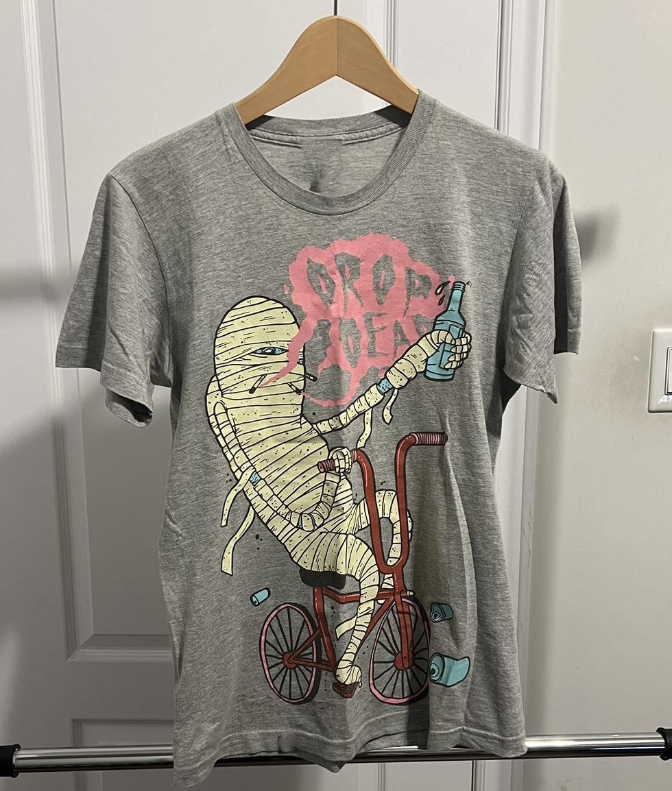 Drop Dead Party Band Basic Gift For Fans to 5XL Gray T-shirt K777