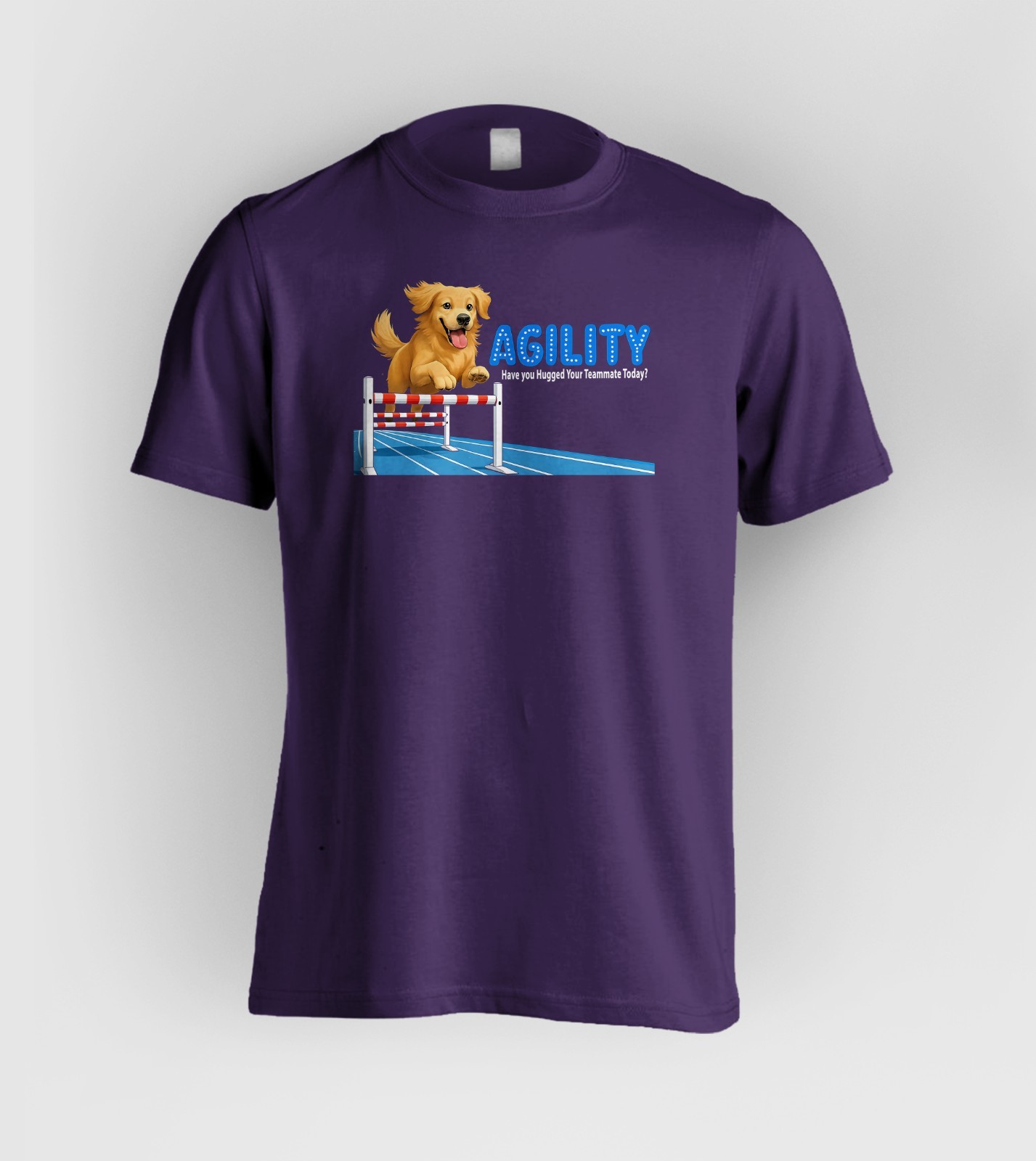 DOG AGILITY – Golden Retriever – Have You Hugged Your Teammate Today?
