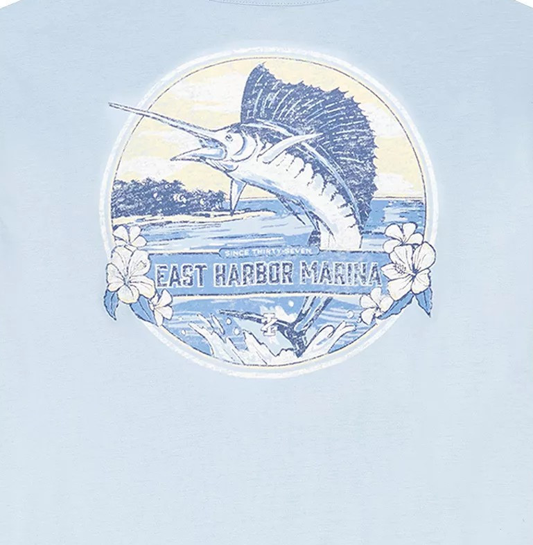 New Men’s 3XLT Big & Tall IZOD Saltwater Relaxed Classics East Harbor Marina Tee