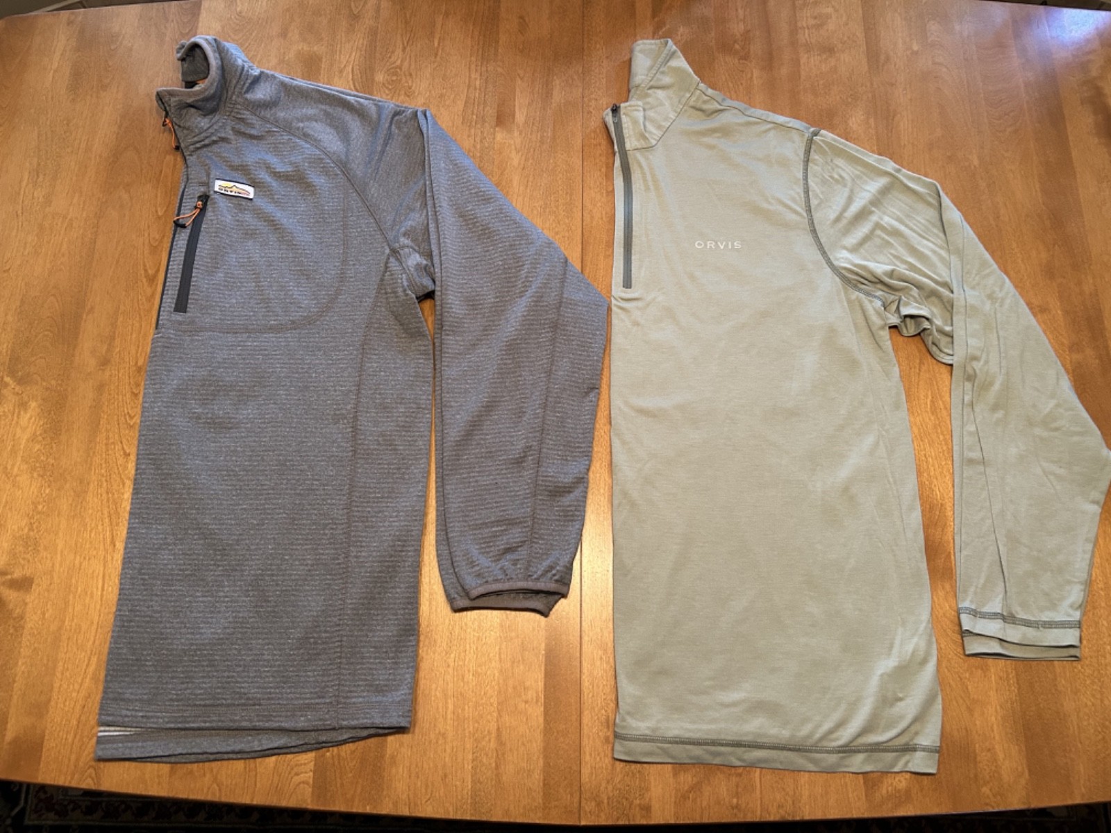 LOT/2 NWOT ORVIS HORSESHOE HILLS 1/4 ZIP/INSECT SHIELD 1/4 ZIP BOTH LG.PERFECT!!