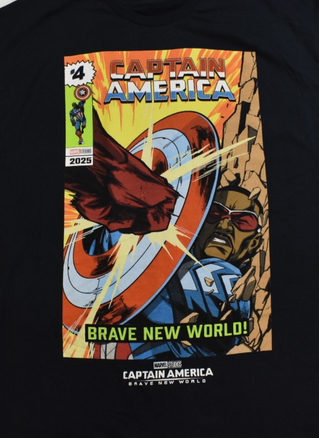 Marvel Studios: Captain America A Brave New World Comic Graphic Shirt New XS-3XL