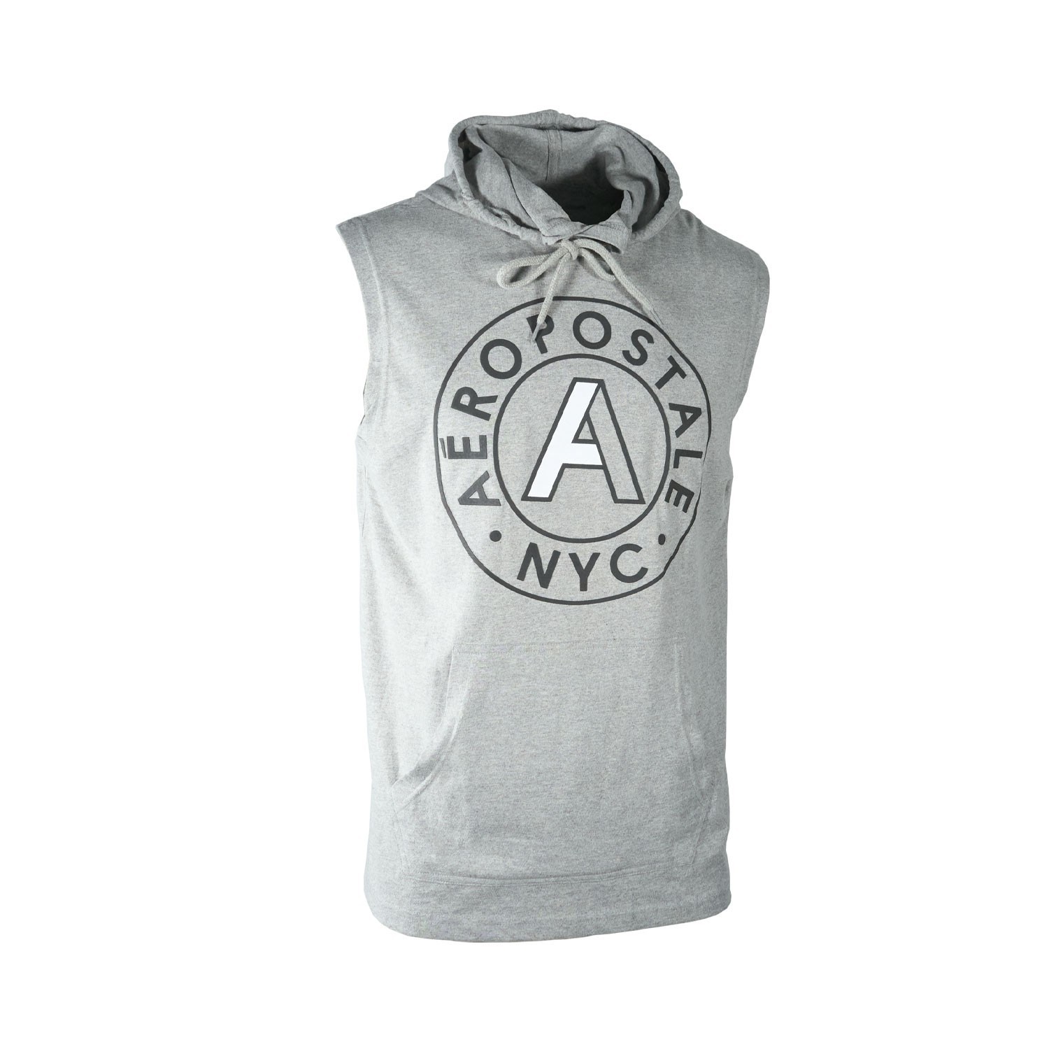 Aeropostale Men’s Grey Tank Hooded Sleeveless (S01) – 1 Pack or 2 Pack