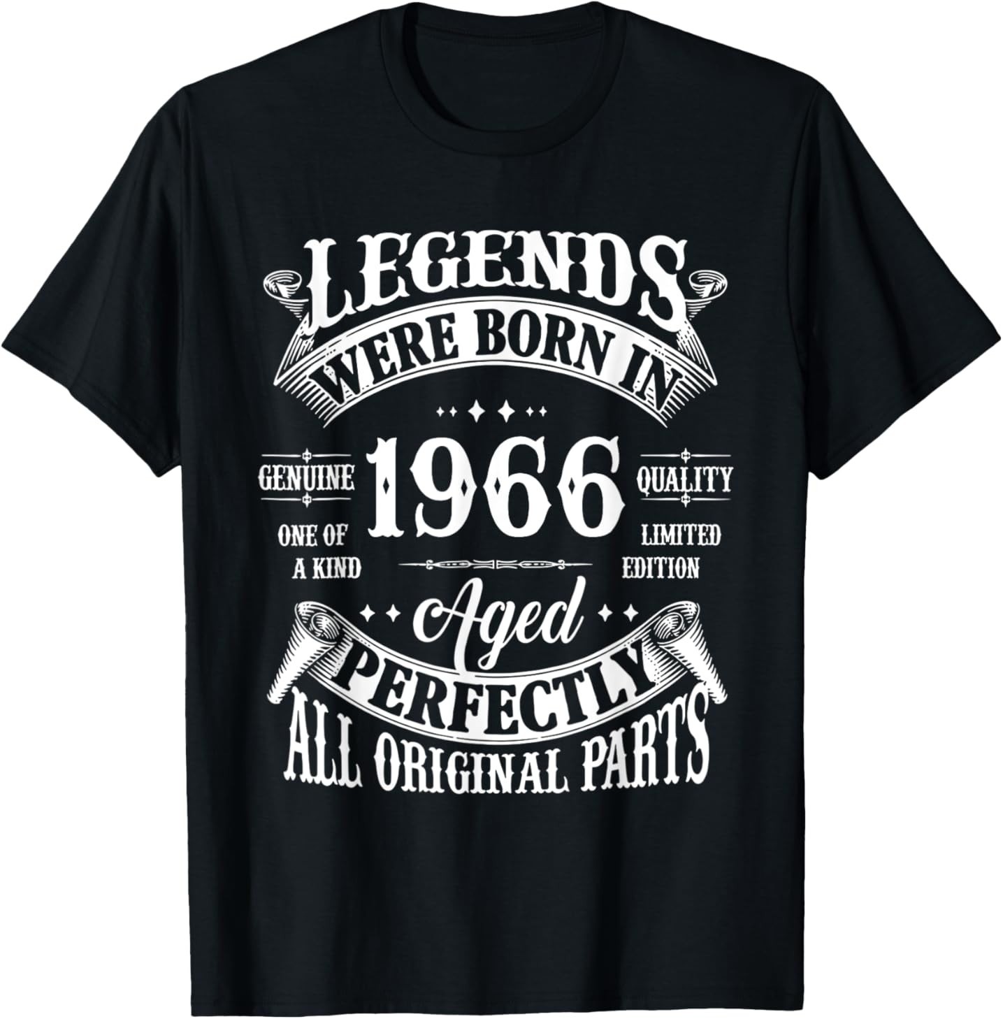 60th Birthday Shirt Vintage Born In 1966 60 Years Old B-day T-Shirt