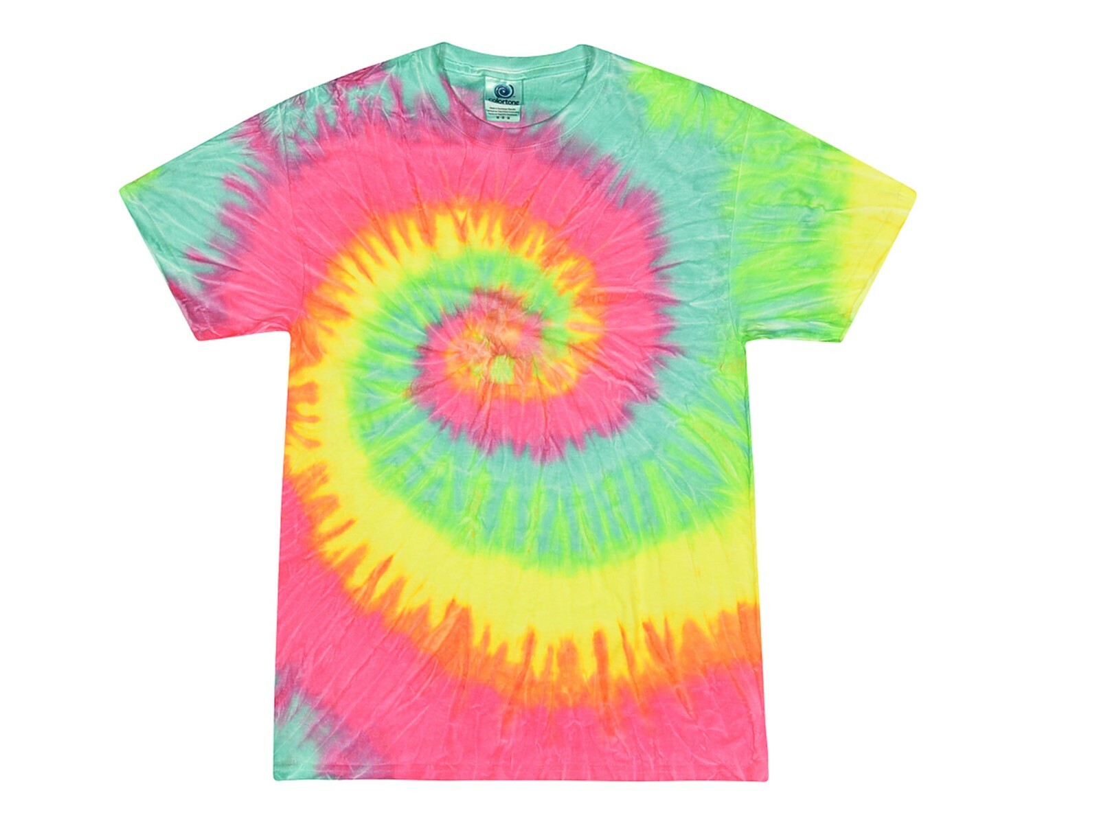 Pick a Multi-color Rainbow Tie Dye T-Shirts 100% Cotton Kids & Adults