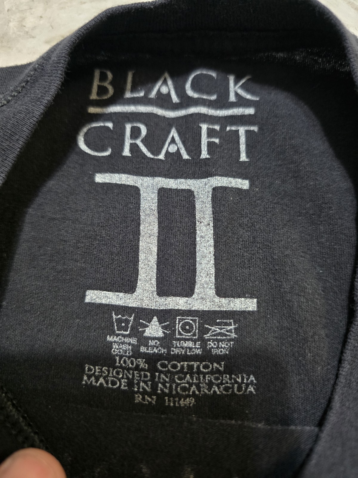 Blackcraft Cult Trick Or Treat T-Shirt Mens Sz M Black Grunge Rock Halloween
