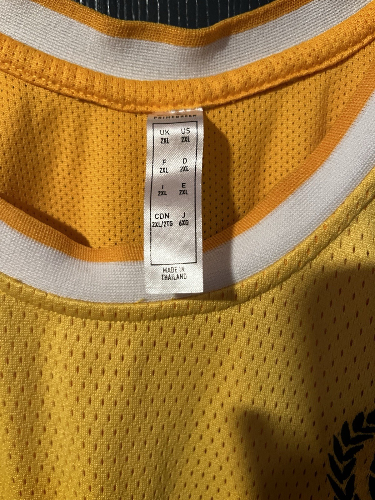 Adidas Bel-Air Academy Jersey Mitchell 45 Basketball Men XXL Yellow D.O.N. Tank
