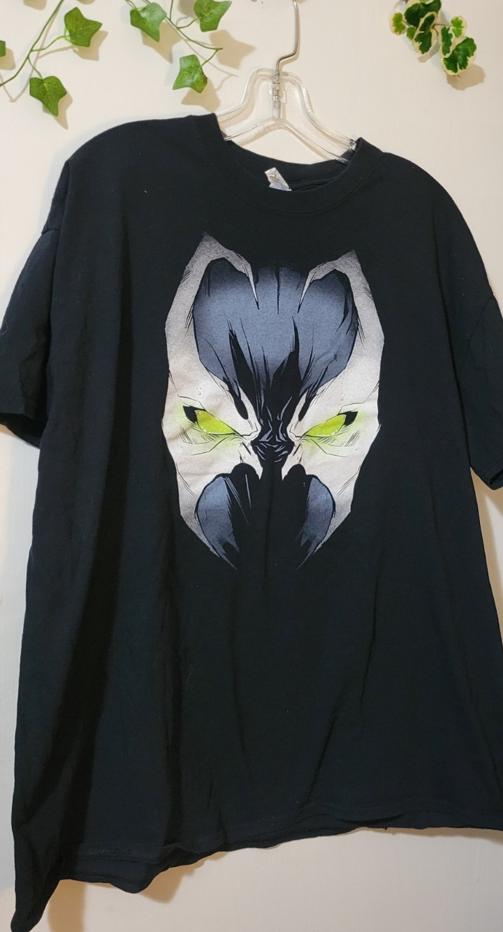 Vintage Todd McFarlane Spawn Adult’s XL Big Face Graphic Comic Black T-shirt