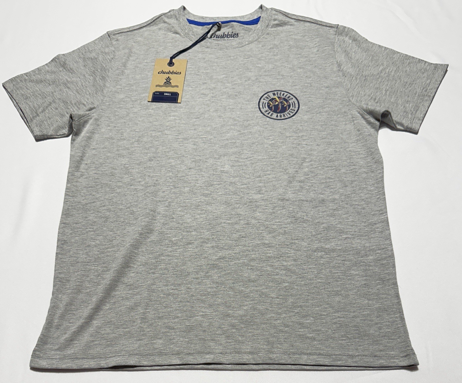 Chubbies The Weekend Has Arrived T Shirt Mens Size Small Short Sleeve NWT New