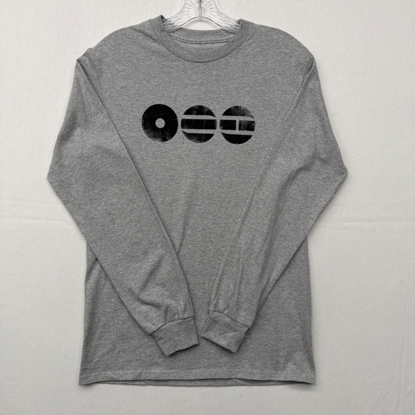 BTS Gray Men’s Long Sleeve Cotton Jersey Graphic Tee Small