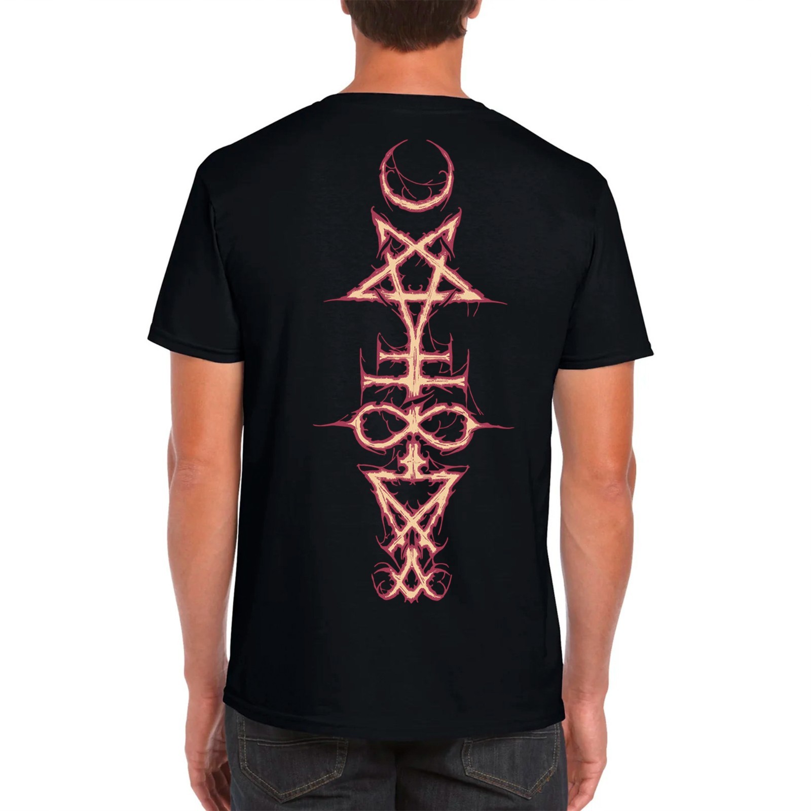 Satan style T-Shirt. Occult symbolism. Devil, Baphometh, Lilith, 666, Deamon.