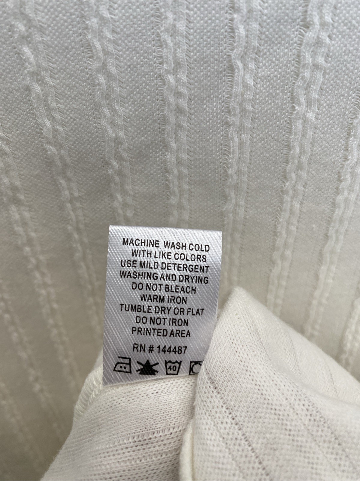 NEW Amongst Others Men’s Large Off White Drop Shoulder Boxy Short Sleeve T-Shirt