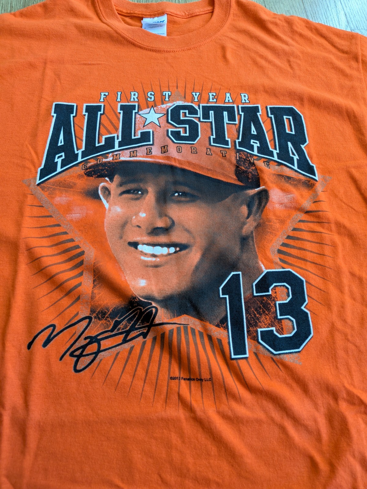 Manny Machado 2013 First Year All Star Baltimore Orioles Heavy Cotton T Shirt L