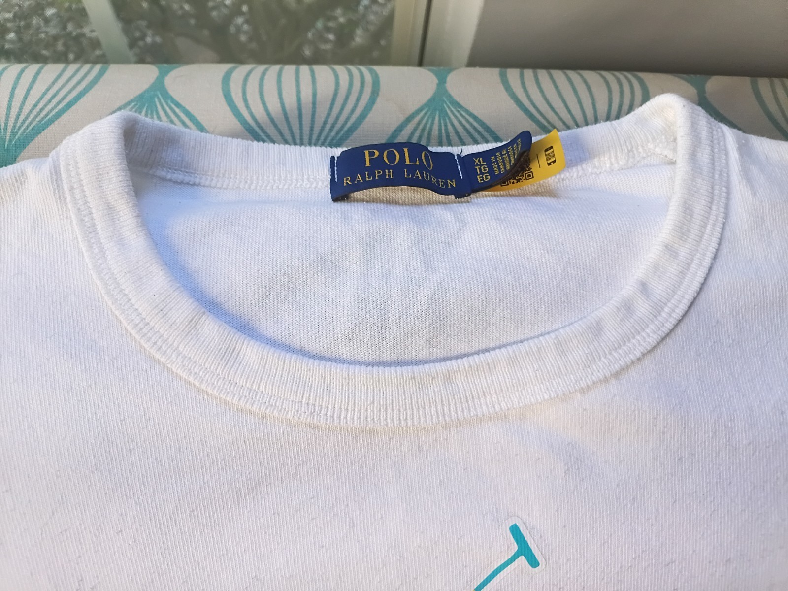 Polo Ralph Lauren Crew Neck Polo Big Pony Colorful White Mens XL X-Large