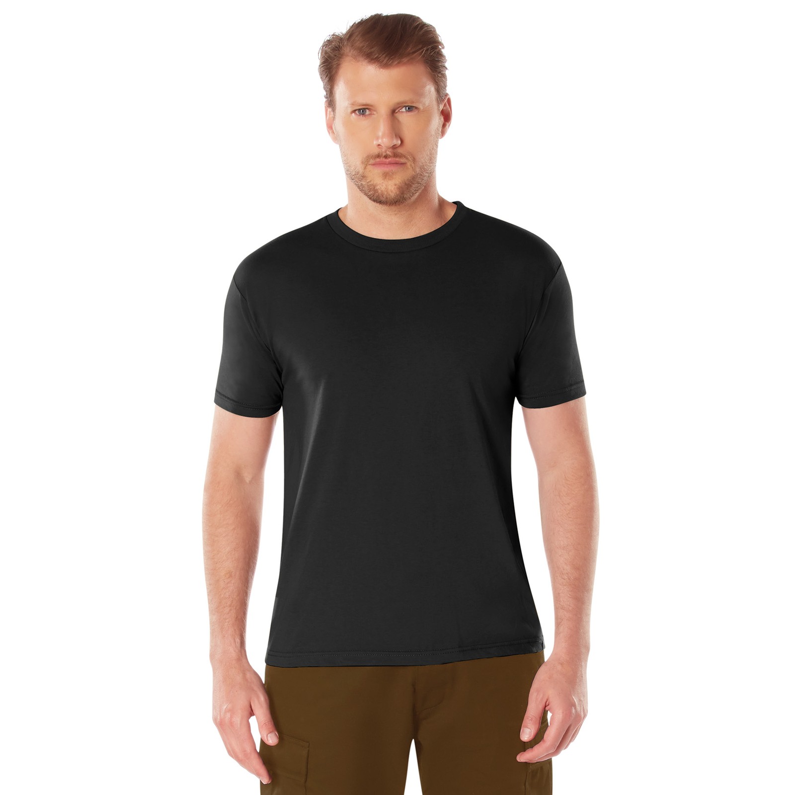 Black T-Shirts Athletic Fit Tagless Large1713-L