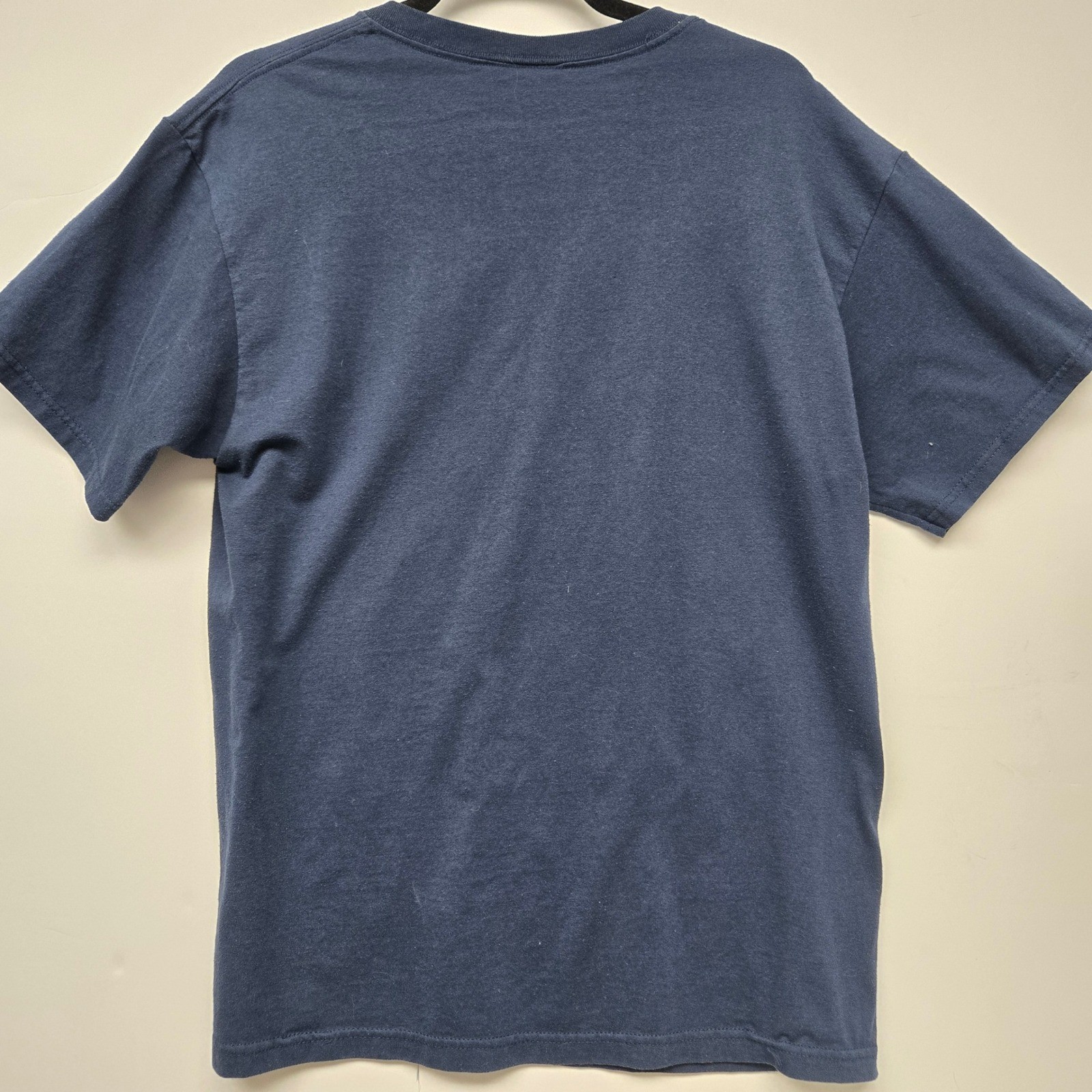 Marvel Iron Man 2 Graphic T-Shirt Mens Large Navy Blue Cotton Tee Avengers Movie