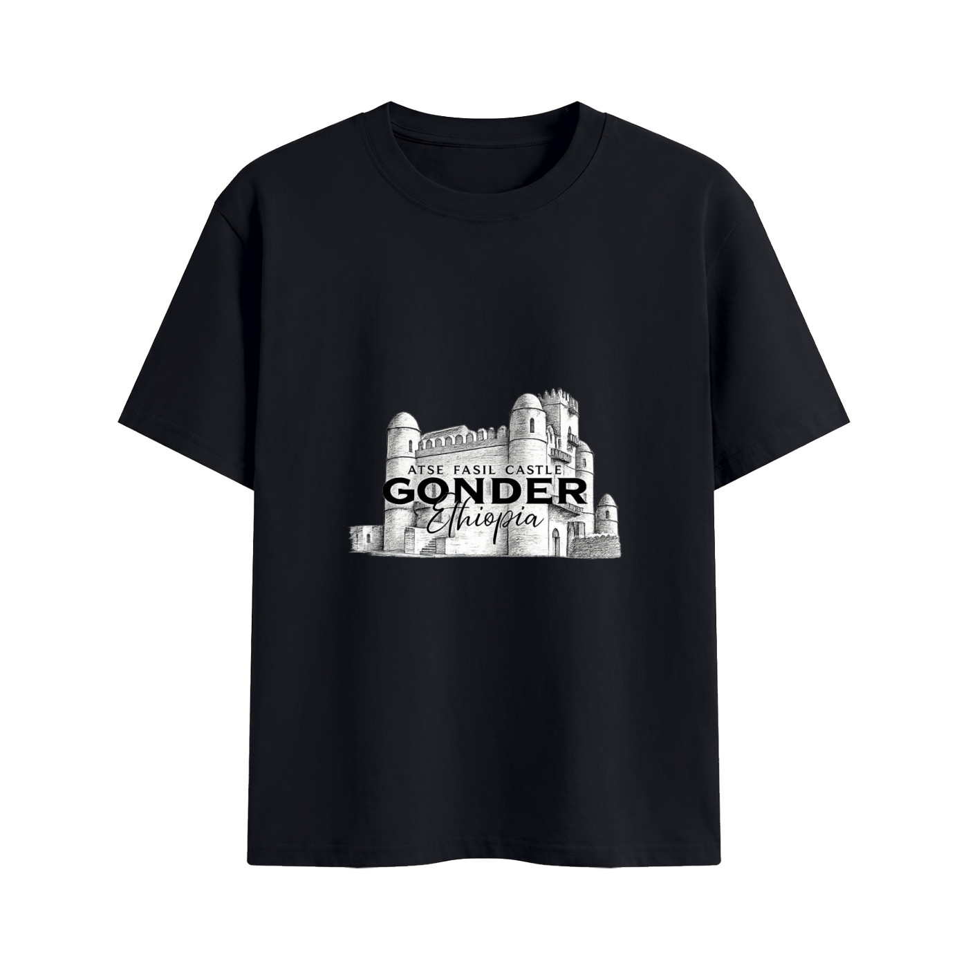 ETHIOPIAN CULTURAL PRINTED Unisex Cotton T-Shirt