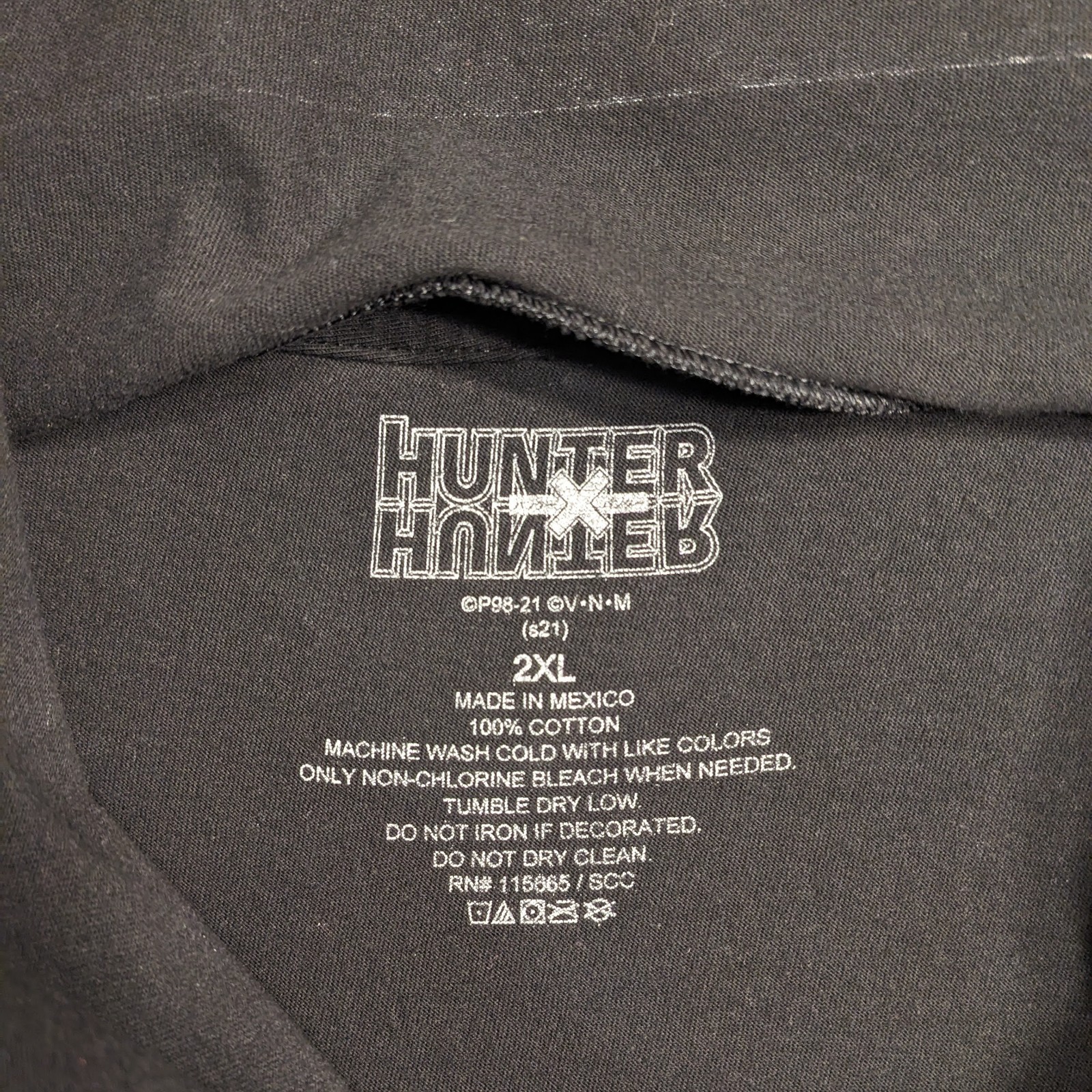 Hunter × Hunter graphic tee black men’s XXL