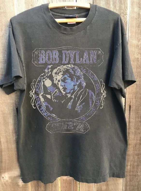 Bob Dylan Tour 1974 TShirt, Bob Dylan Basic T-shirt Unisex S-5XL, T-Shirt Gift