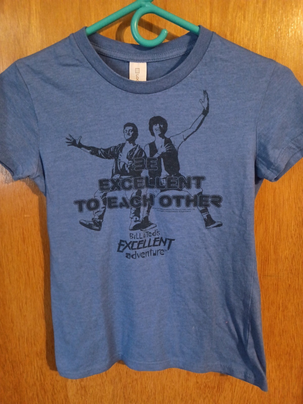 Bill & Teds Excellent Adventure T-shirt Blue Approximate Size Medium