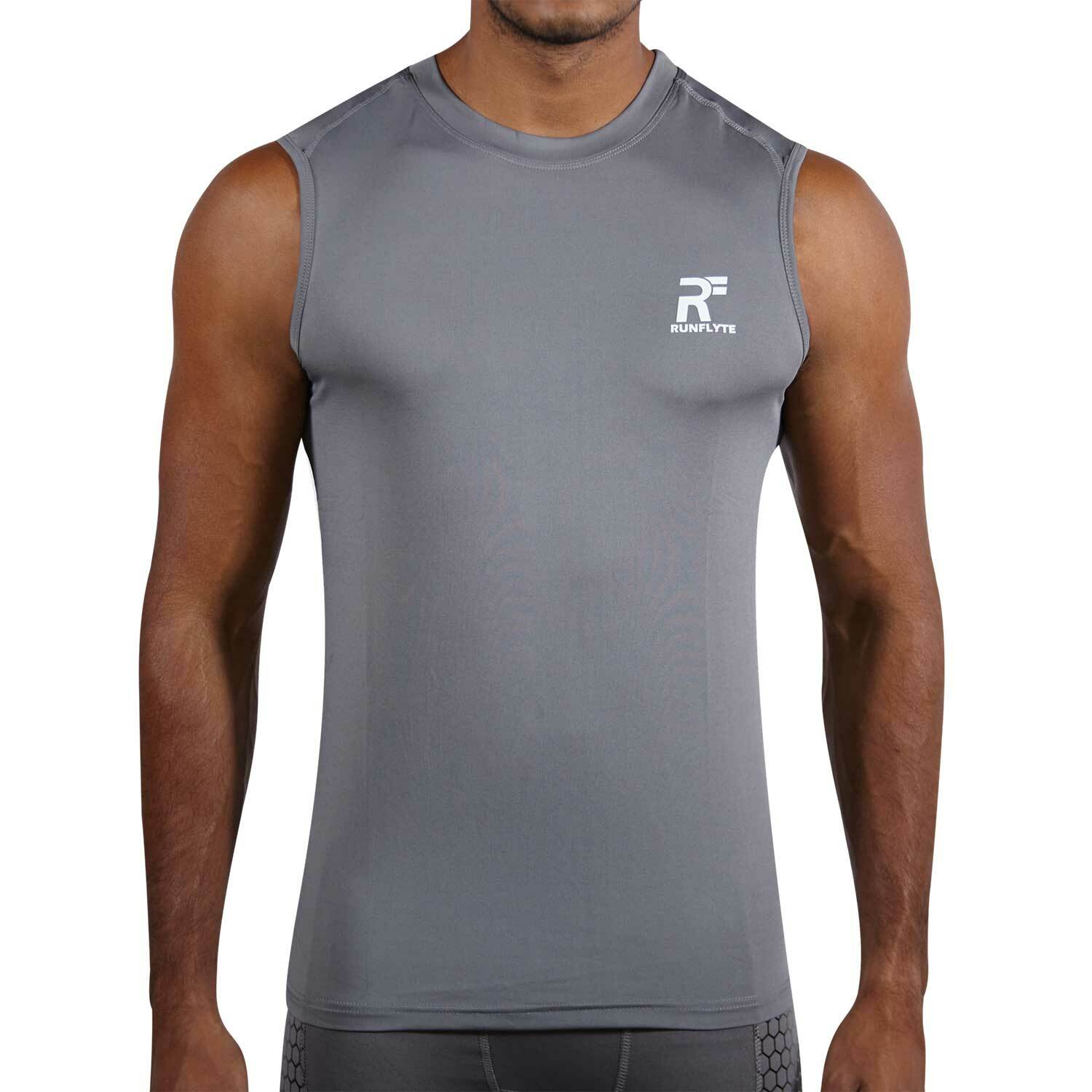RunFlyte Men’s Sleeveless Tank Top f1001 Training Gym Athletic Running Workout