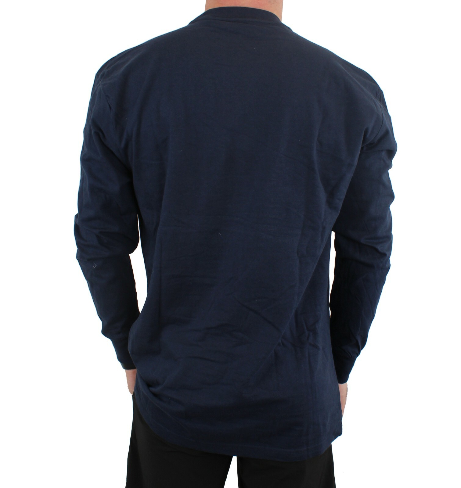Dickies’ Men’s Long Sleeve T-Shirt Longer Length Lightweight Crew Neck, Pocket