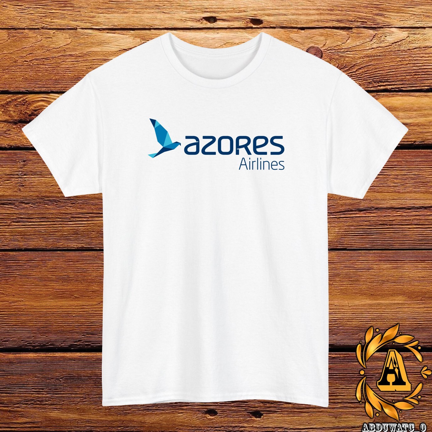 New Azores Airlines Logo T-Shirt Black/Grey/White/Navy/Red/Light Blue