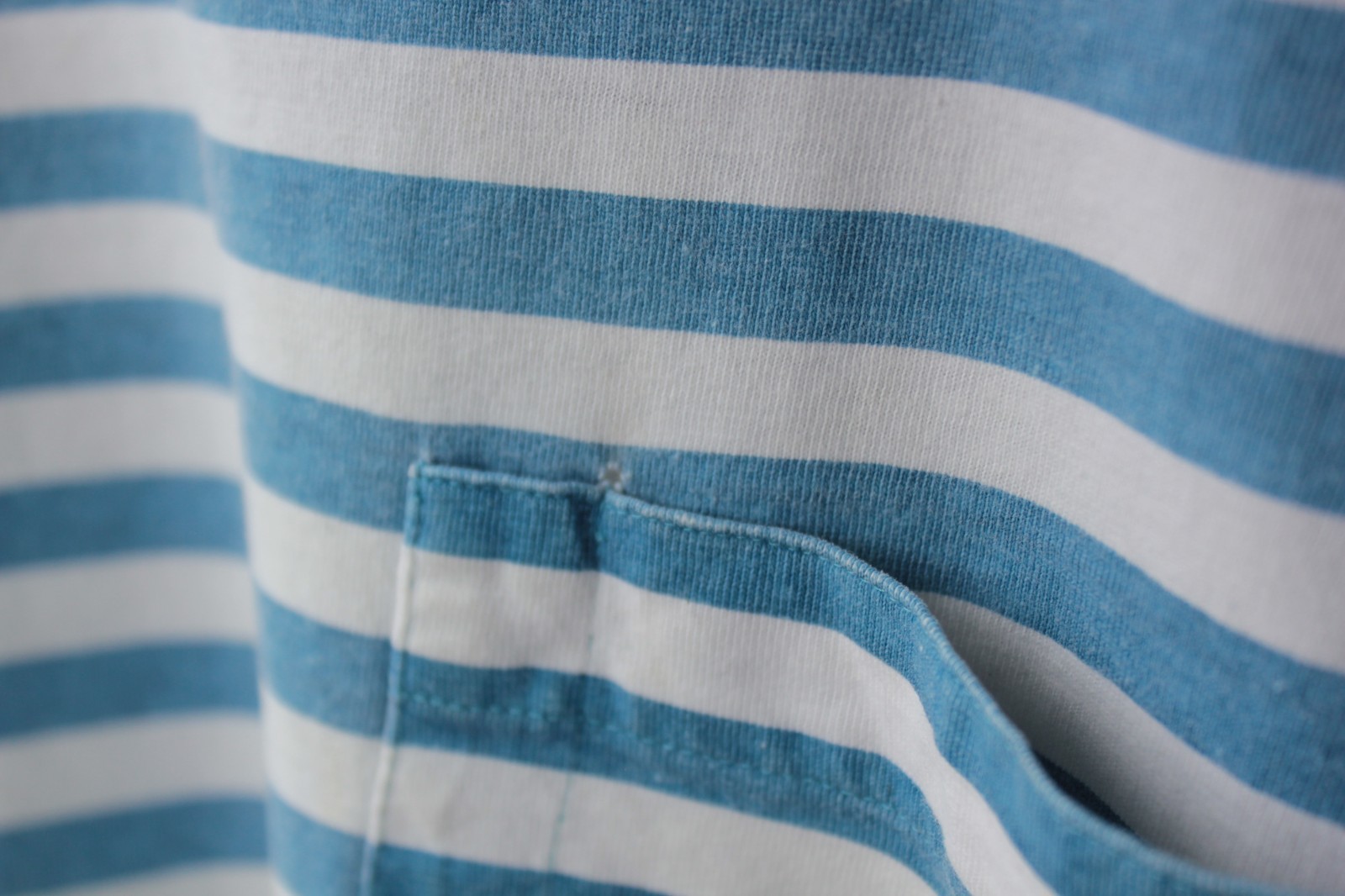 OG Vintage GAP Blue Striped Oversized Pocket T-Shirt Mens XS